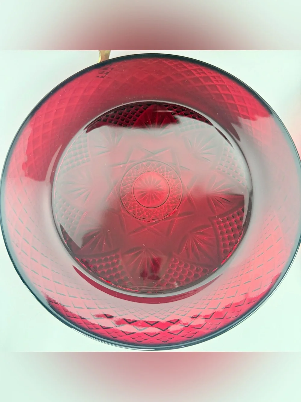 4 VTG Luminarc Cristal D'Arques Durand Ruby Red Glass 10